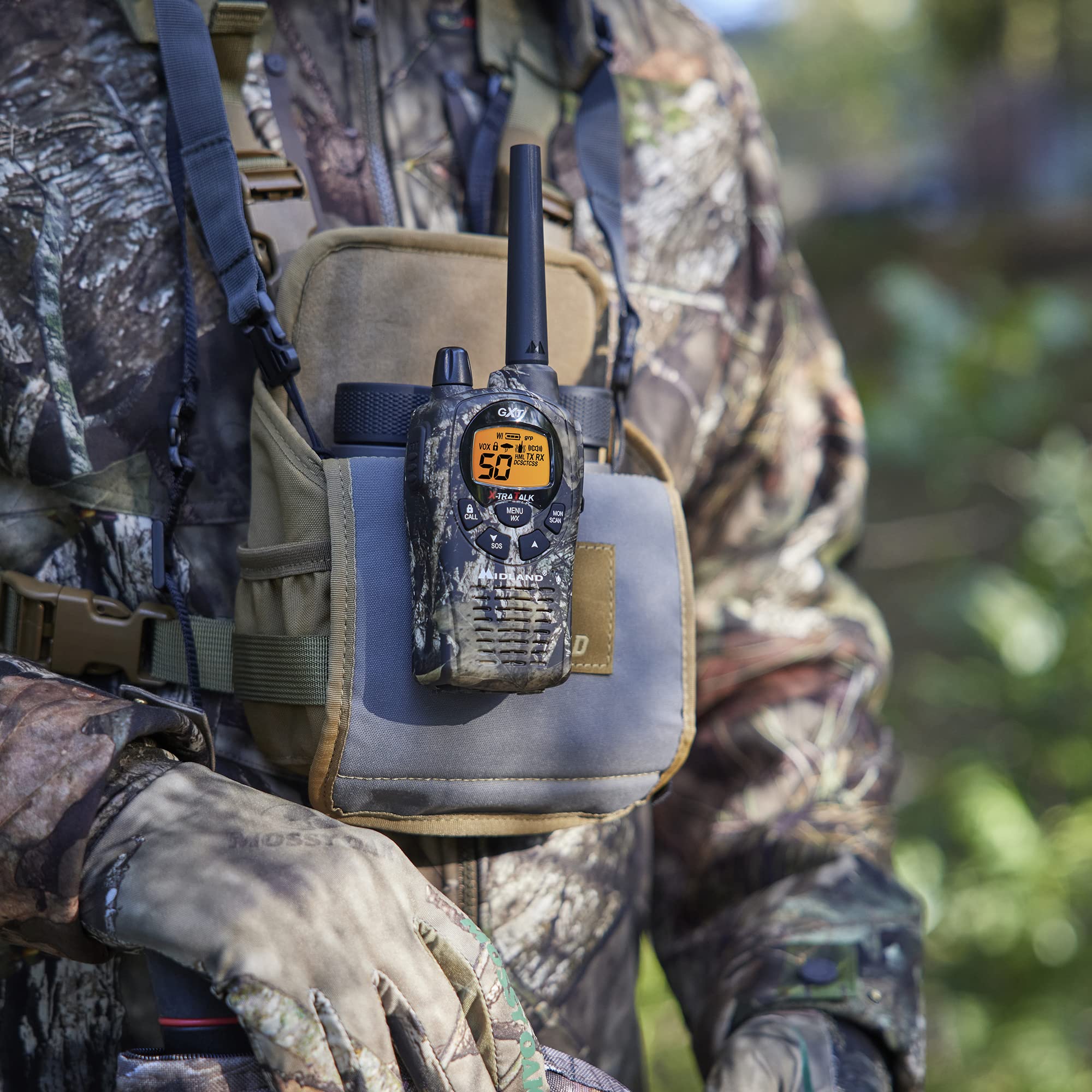 Midland GXT1050VP4 GMRS Radios - 4 Pack Bundle w/Headsets and Chargers - Image 9