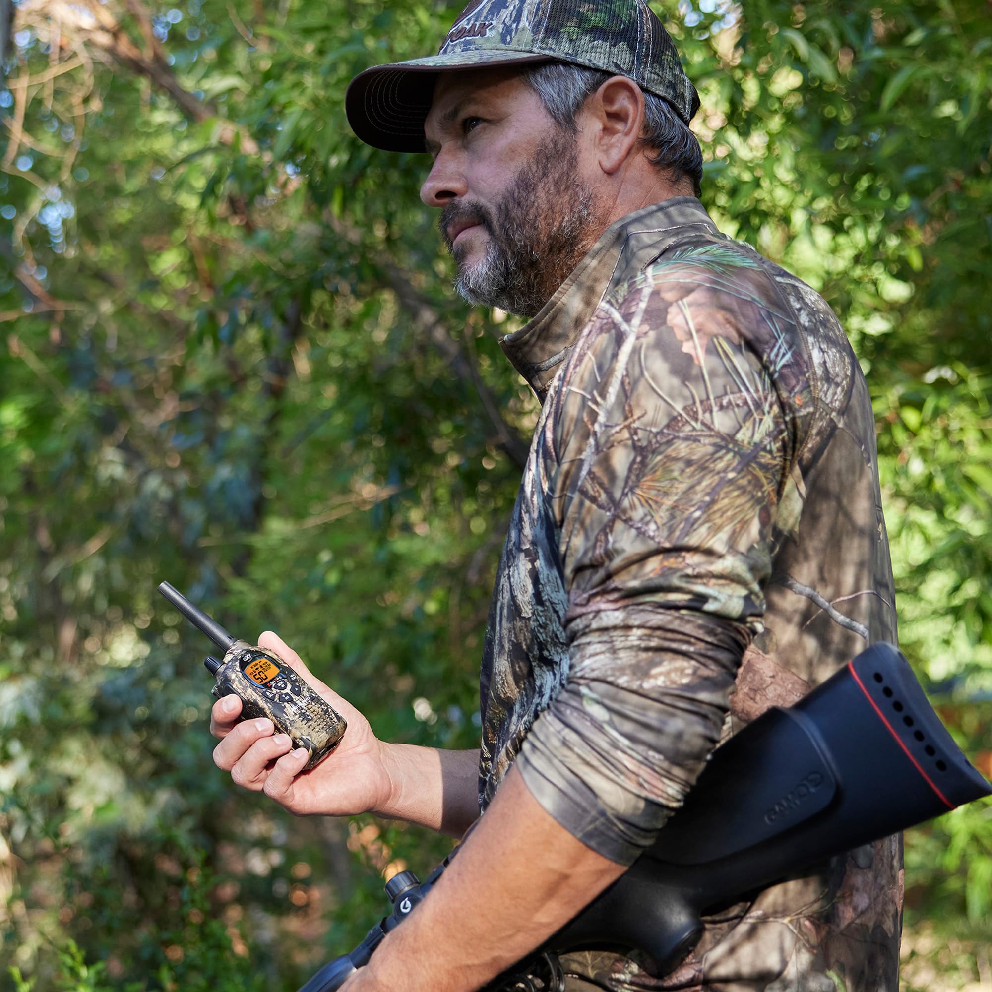 Midland GXT1050VP4 GMRS Two-Way Radio (50-Channel, Long Range, 142 Privacy Codes, SOS, NOAA, Rechargeable Nickle Battery, Mossy Oak Camo, 2-Pack) - Image 9