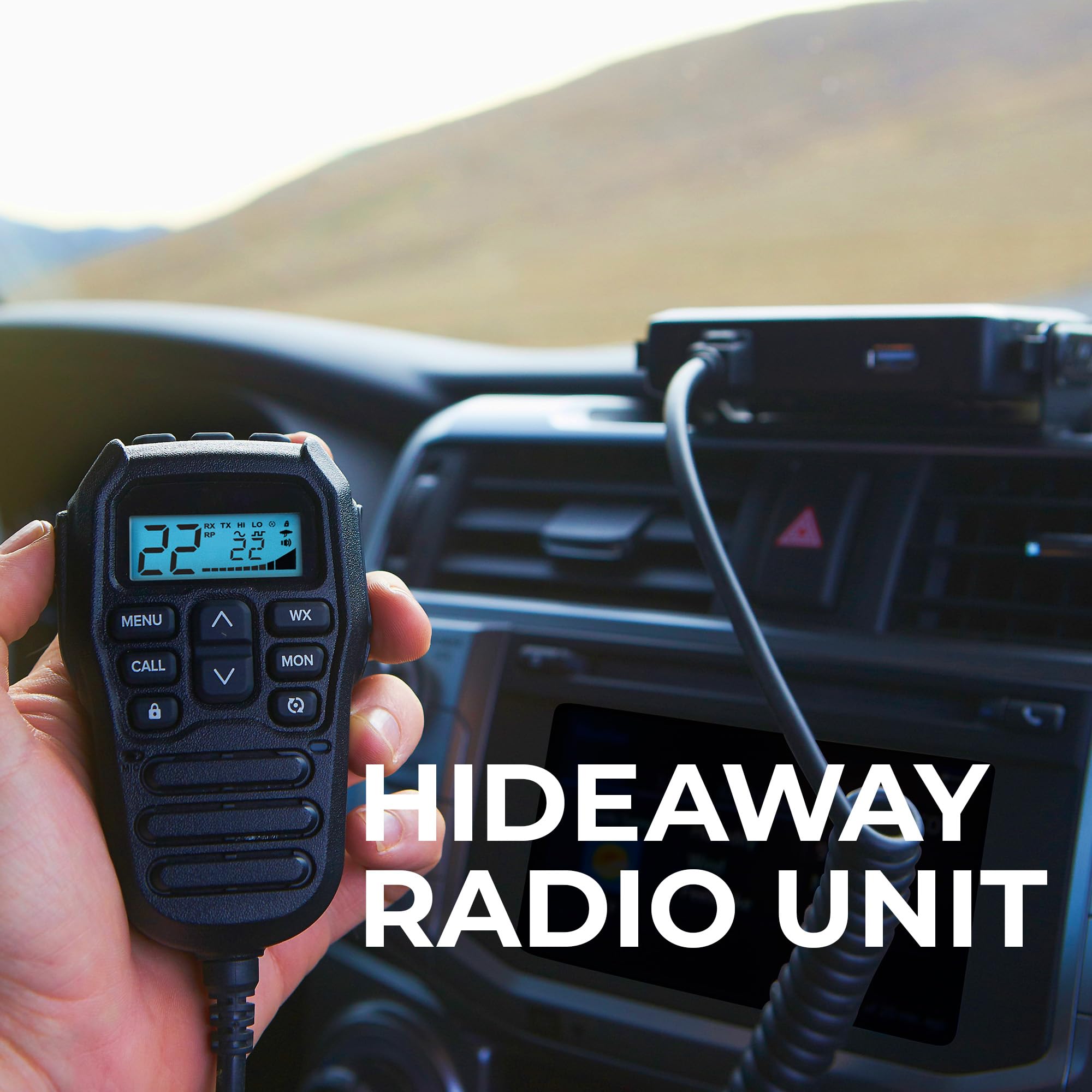 Midland MXT275 MicroMobile Two-Way GMRS Radio & MXTA26 6dB Gain Whip Antenna – Long-Range Vehicle Communication with NOAA Weather Alerts, External Antenna for Maximum Performance - Image 3