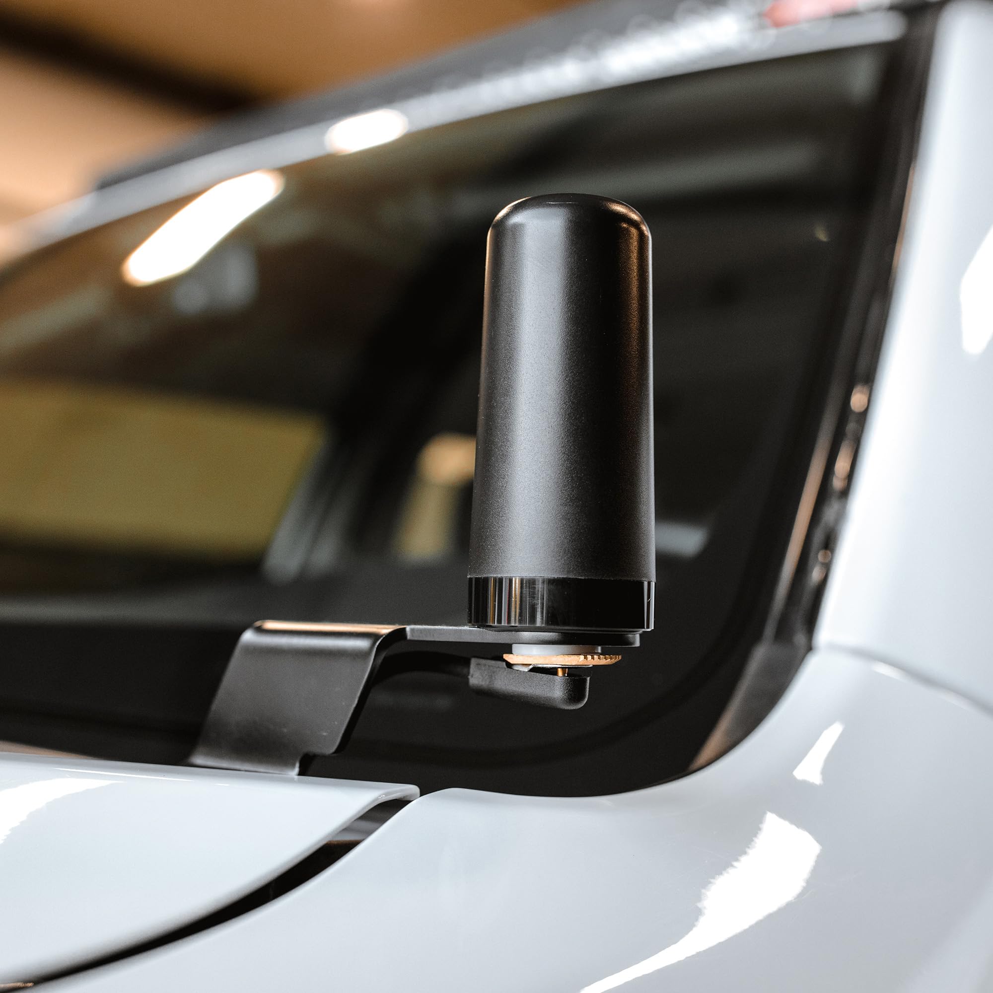 Midland MXTA25 3DB MicroMobile Compatible Gain Ghost Antenna - 3.5” Tall with 1.5” Base Diameter - Low Profile GMRS NMO Connection - Image 4