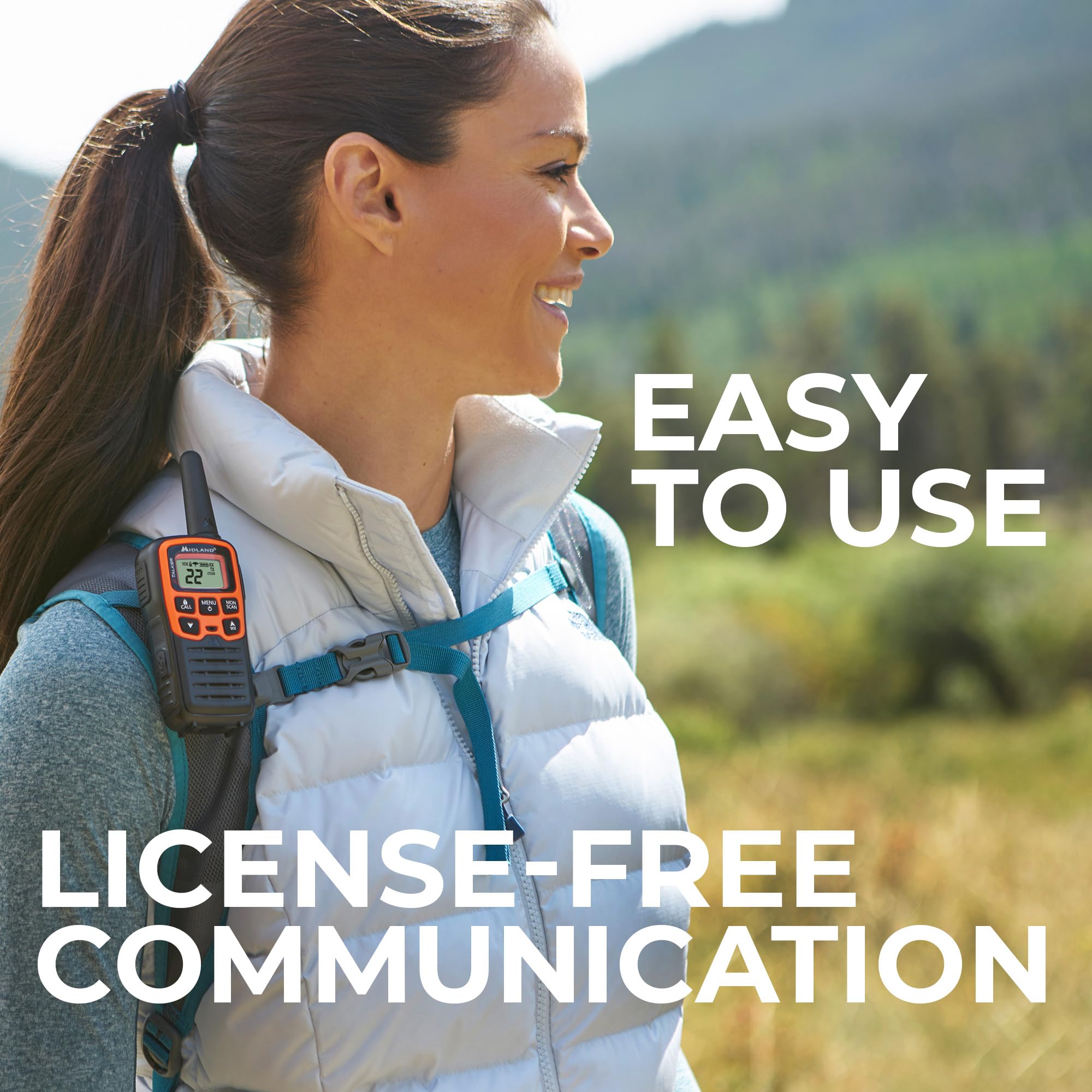 Midland® X-TALKER T51VP 13-Pack, Two-Way Radios with 22 Channels, 28-Mile Range, NOAA Weather Alerts, eVOX Hands-Free Communication, Long Battery Life, Bulk Set Value for Outdoor & Work Use - Image 7