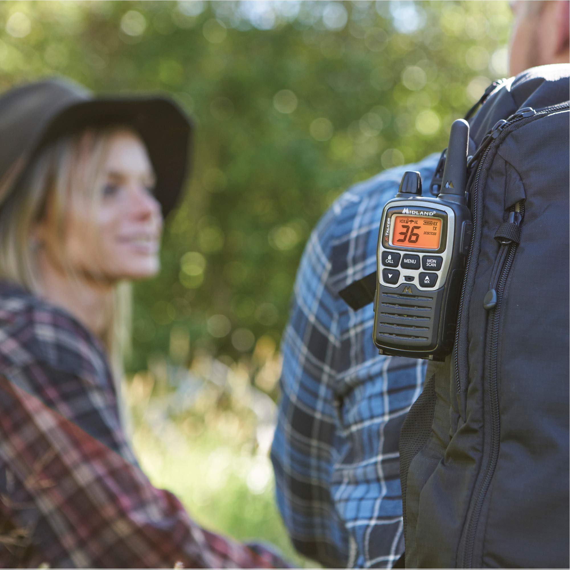 Midland T71VP3 36 Channel FRS Two-Way Radio - Up to 38 Mile Range Walkie Talkie - Black/Silver (Pack of 10) - Image 7